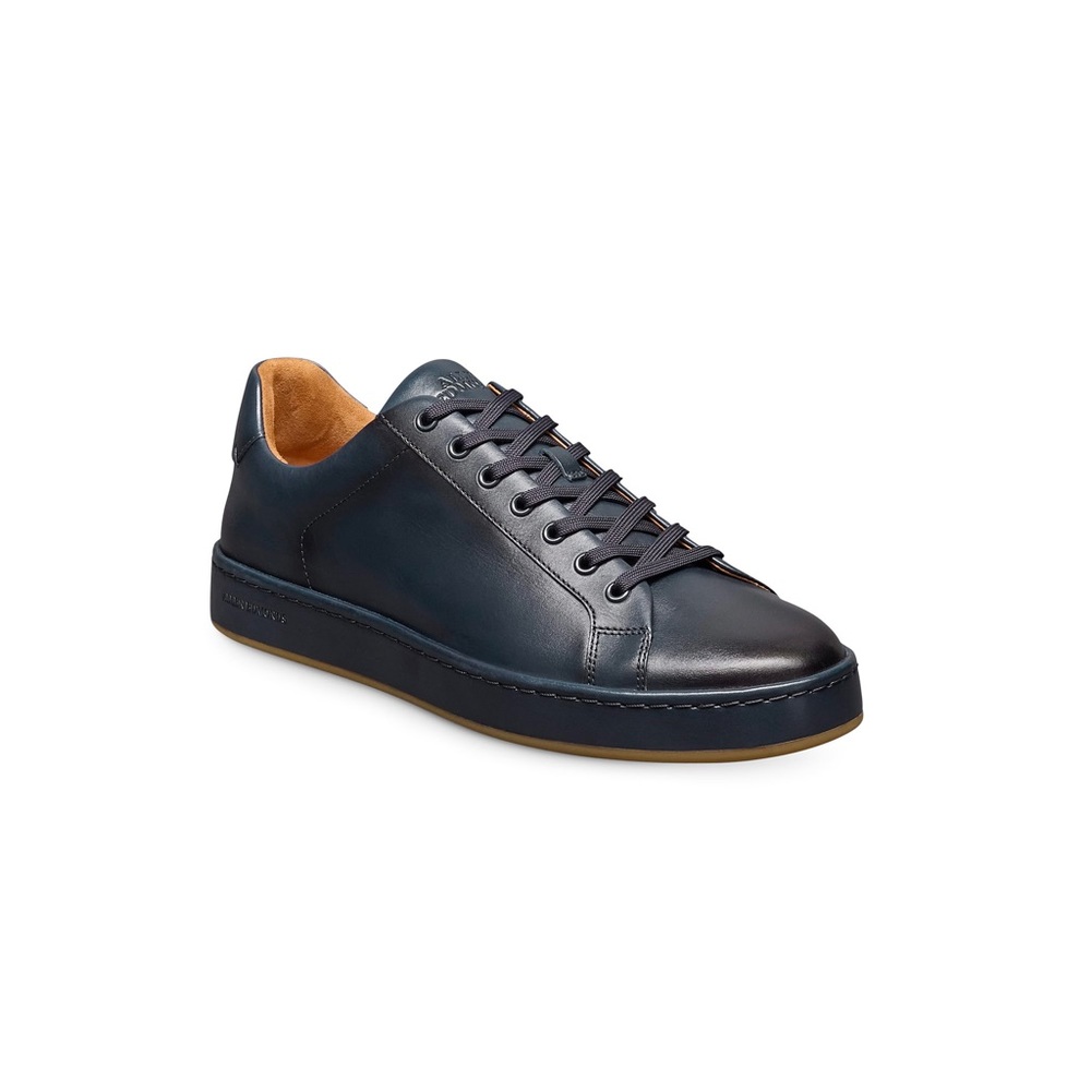 Allen Edmonds Barnes Lace-Up Sneaker - NAVY BLUE LEATHER